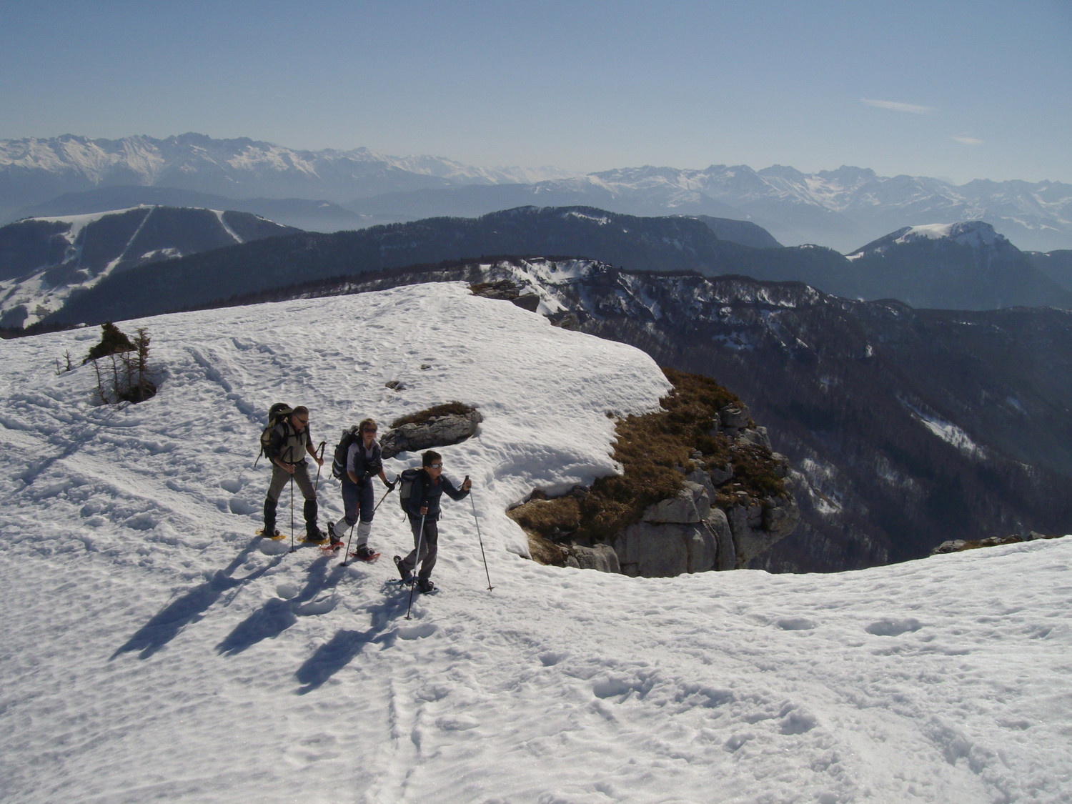 sur la crête
