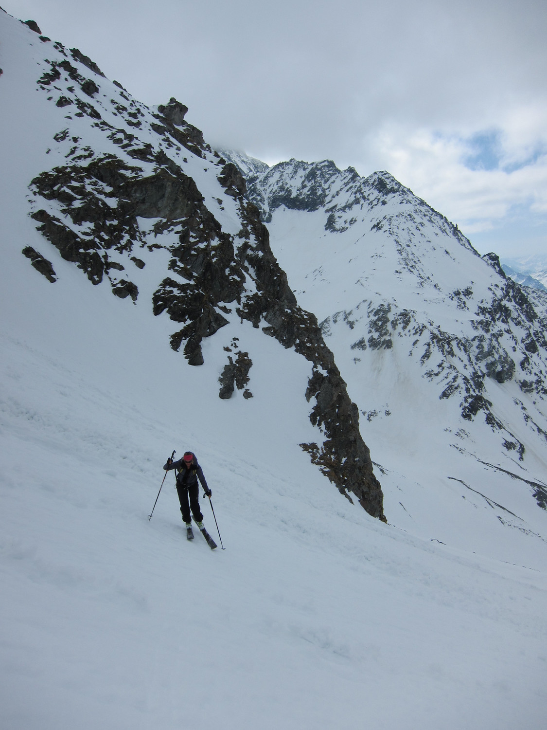 Dans le couloir à ski