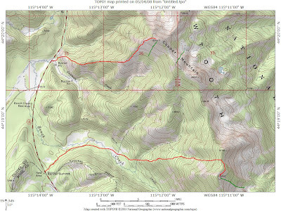 cartina dell'itinerario (http://www.morescreeksummit.com/2008/05/copper-mountain-banner-summit-may-3rd.html)