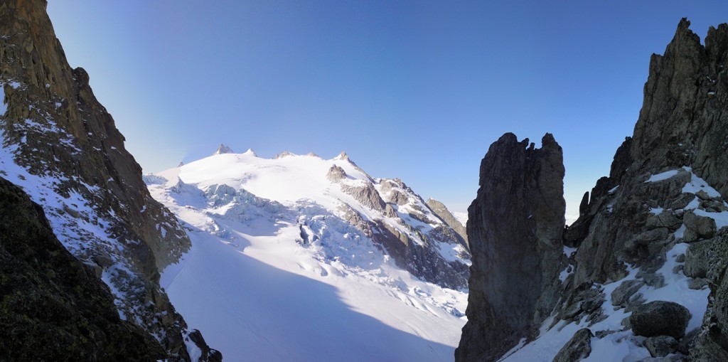 Glacier du Trient vu du col des Ecandies