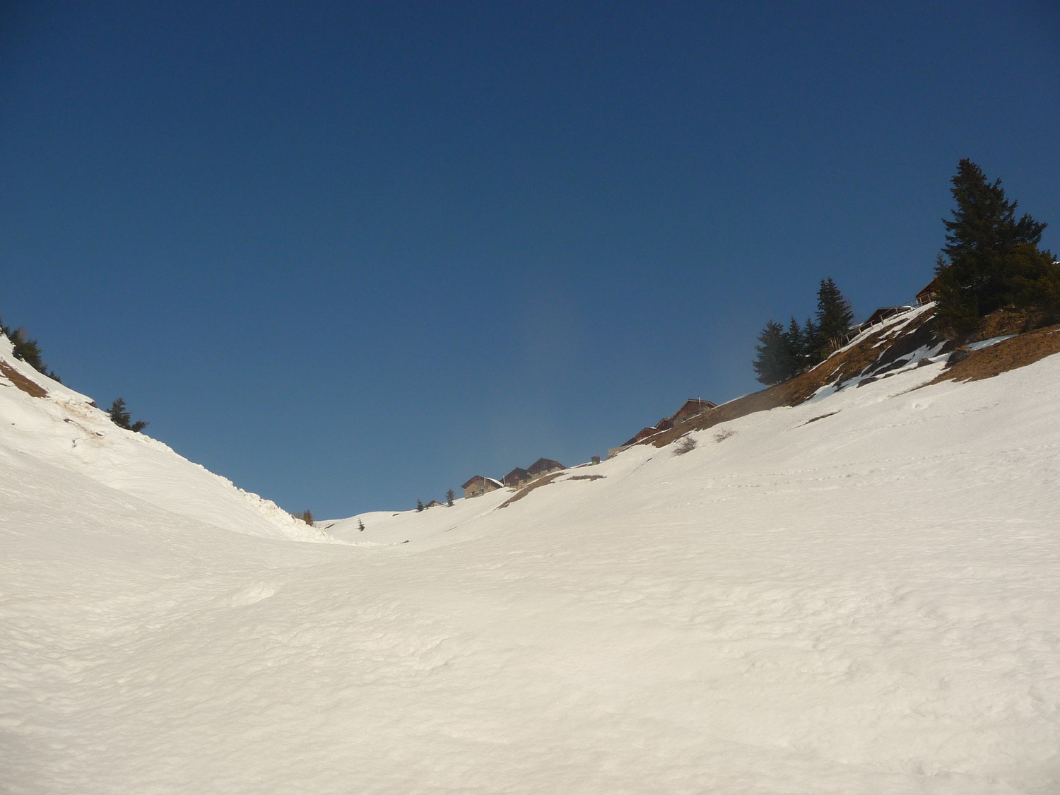 arrivée à la Combe