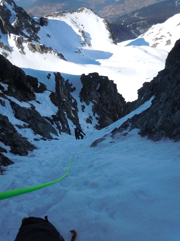 Dans le couloir, avant le second ressaut
