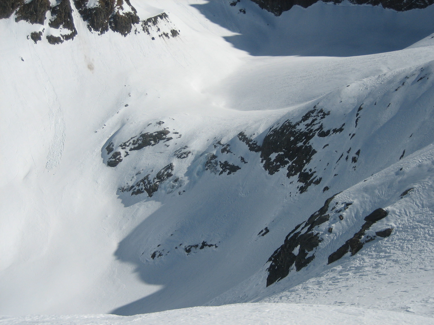 Verrou sous le glacier de Freydane