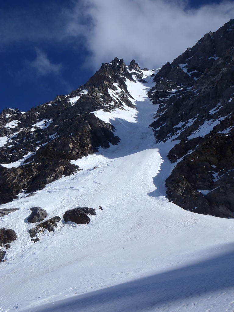 Couloir central, vue du bas