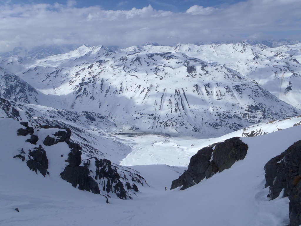 Jolie petite combe de descente