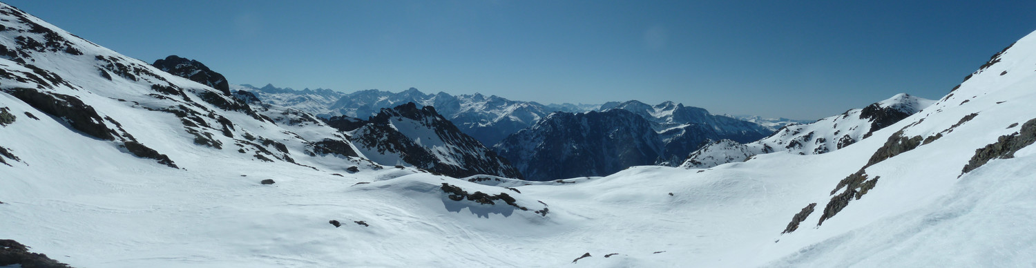 Vue au Sud depuis le Col du Baton