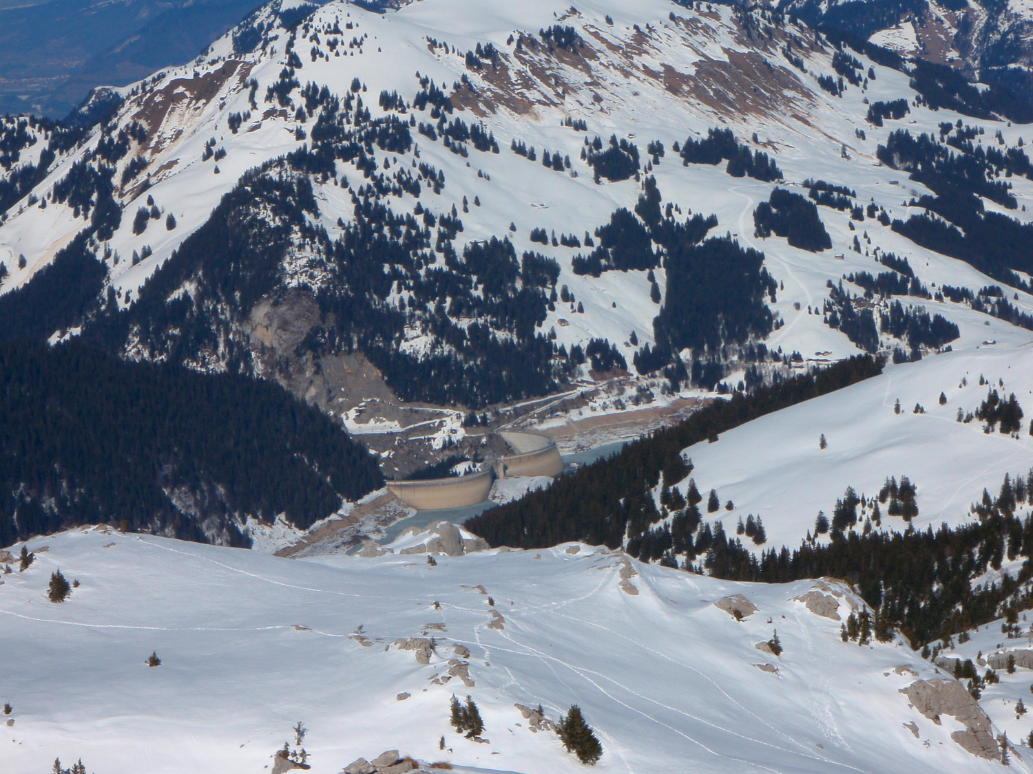 le barrage de l'Hongrin