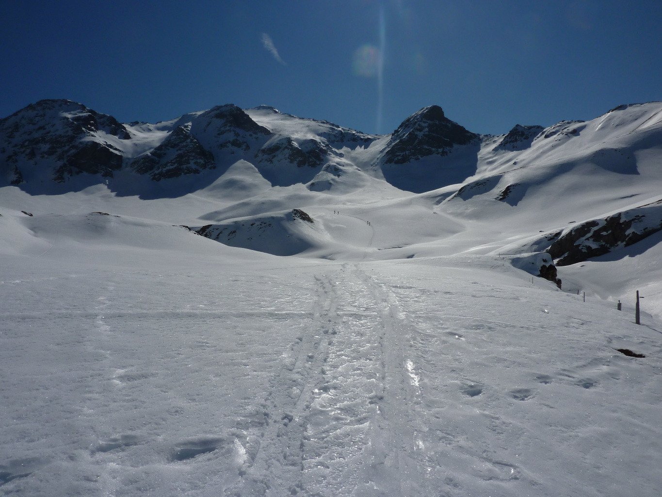 Il Piz Curver dall'Alp Taspegn. (Ultimi 700 m di dislivello)