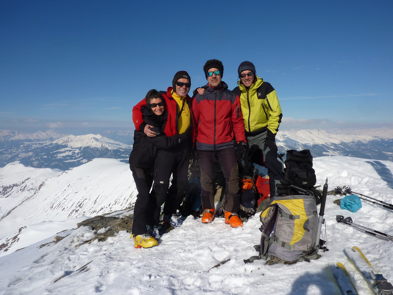 In vetta al Piz Curver