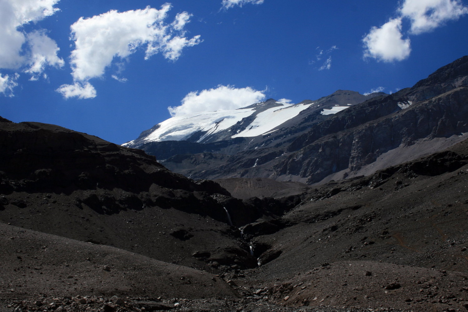 El Plomo depuis la vallee