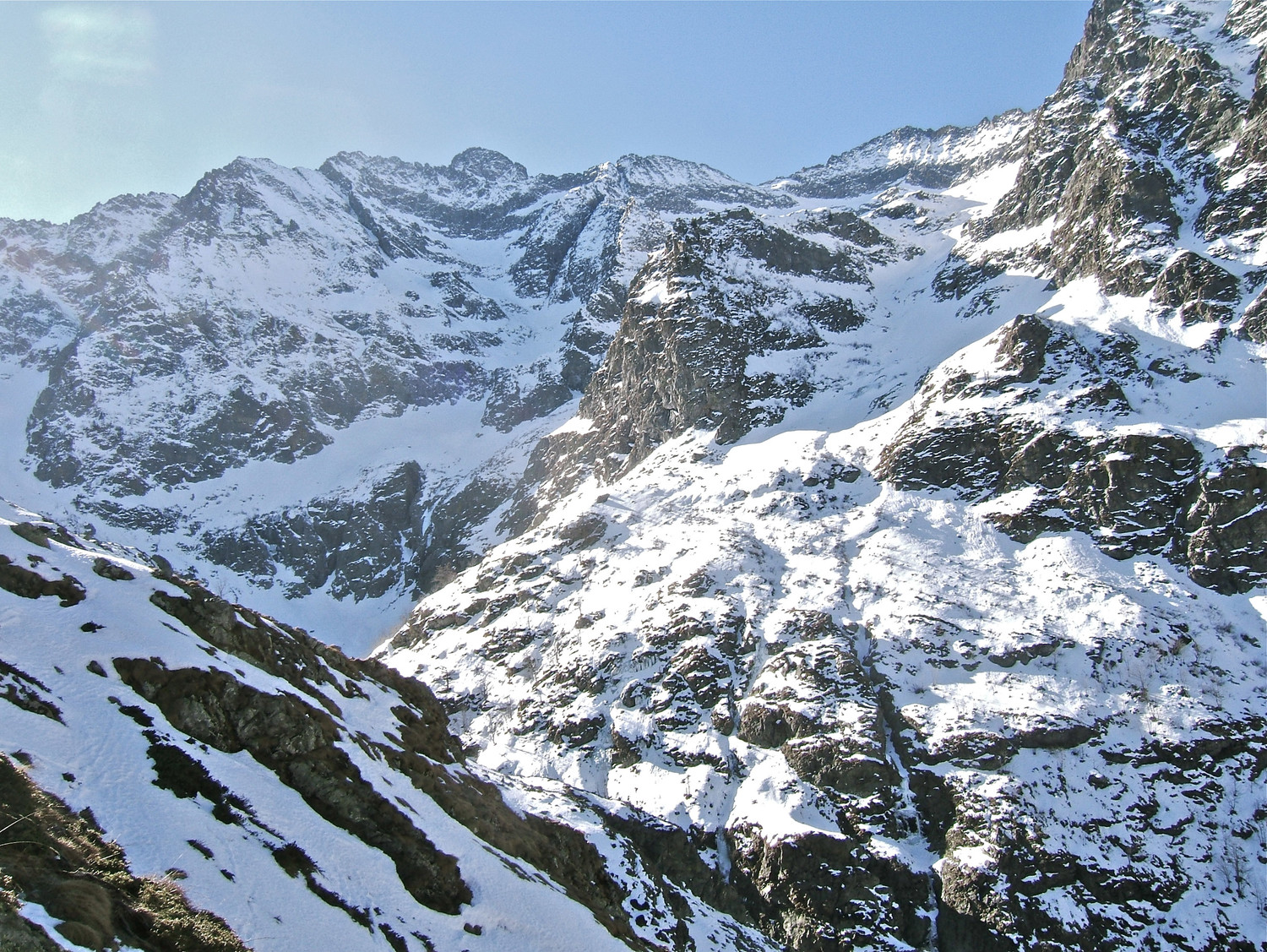 Vers la Cime dell'Oriol et le Bivouac Costi.