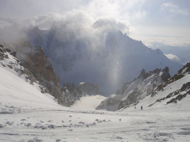 descente depuis le sommet