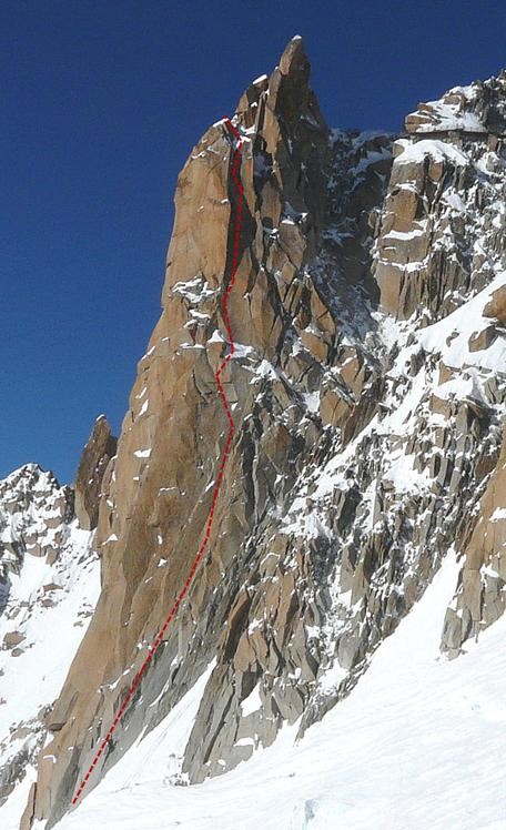 Aiguille du Midi Face SE: Voie Kohlmann