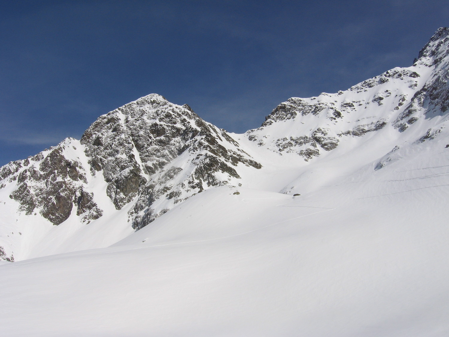 07/03/2012 Col de la Porte d eglise : vue sur le Col et le sommet du P2559