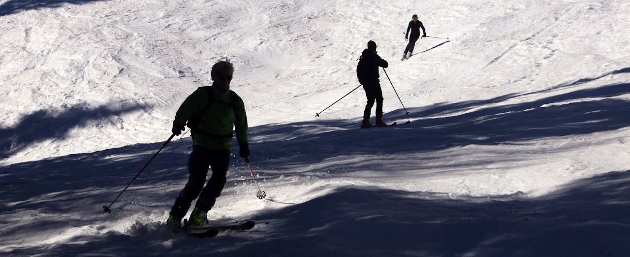 Descente par la piste