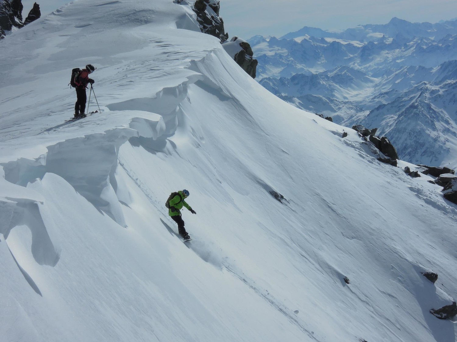 Petit Combin. Départ dans la face.