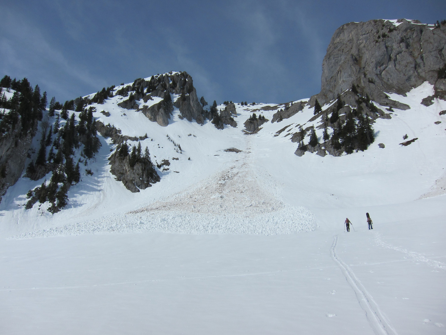 Grand couloir SE aux Rochers des Rayes