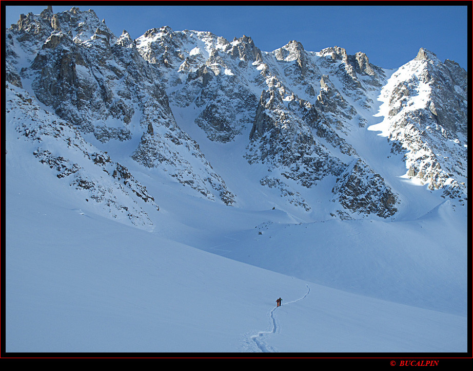 faire la trce au couloir N de la pointe d'Orny