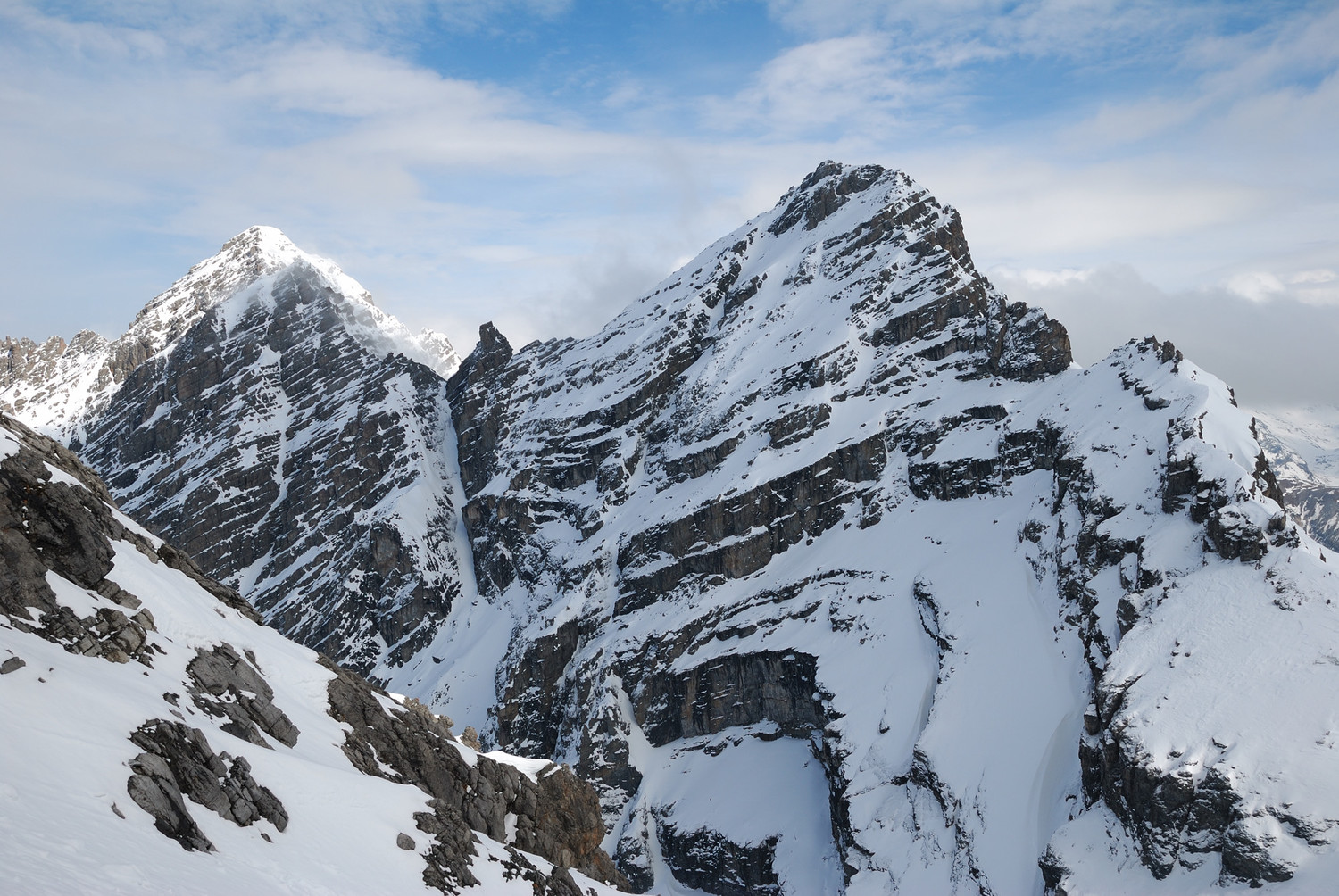 Piz Pisoc, vu du Zuort (Basse-Engadine, PN Suisse)