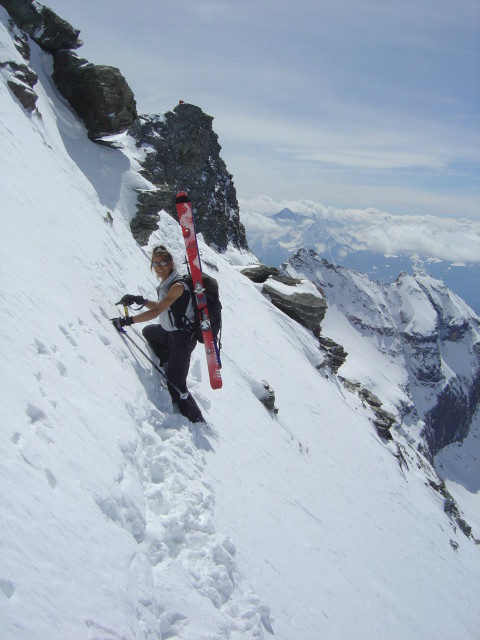 Traversée sous le col du Meitin