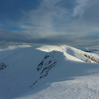 Le pic de la Done depuis le col du Géant