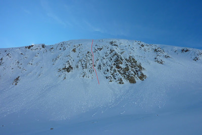 Face Nord du pic de la Done, avec Molimolano Gully Face Nord du pic de la Done, avec Molimolano Gully