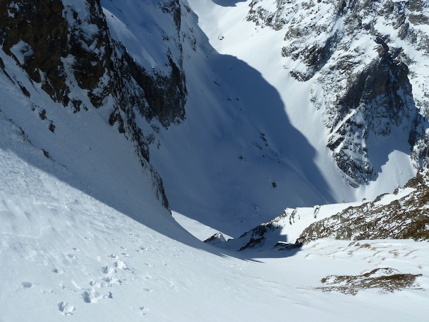 Le couloir vu d'en haut