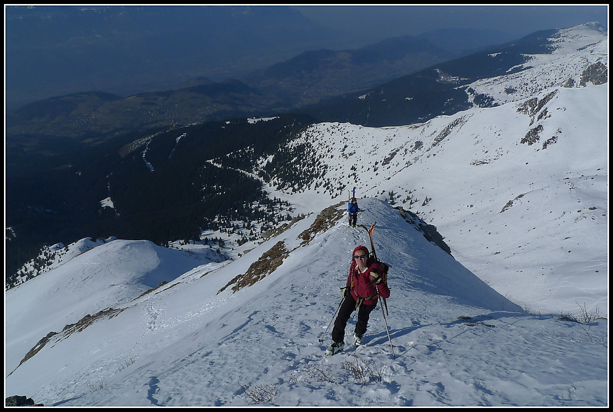Sur l'arête NW du Jas des Lièvres