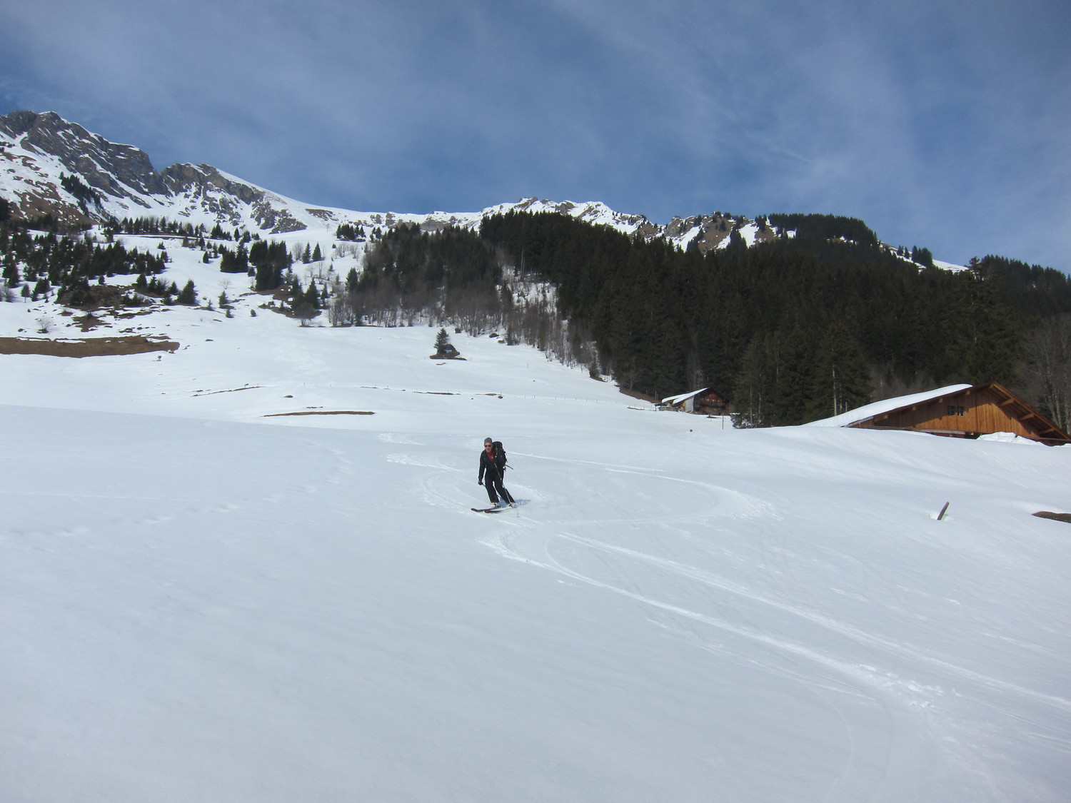 Neige encore bonne au-dessus des Diablerets