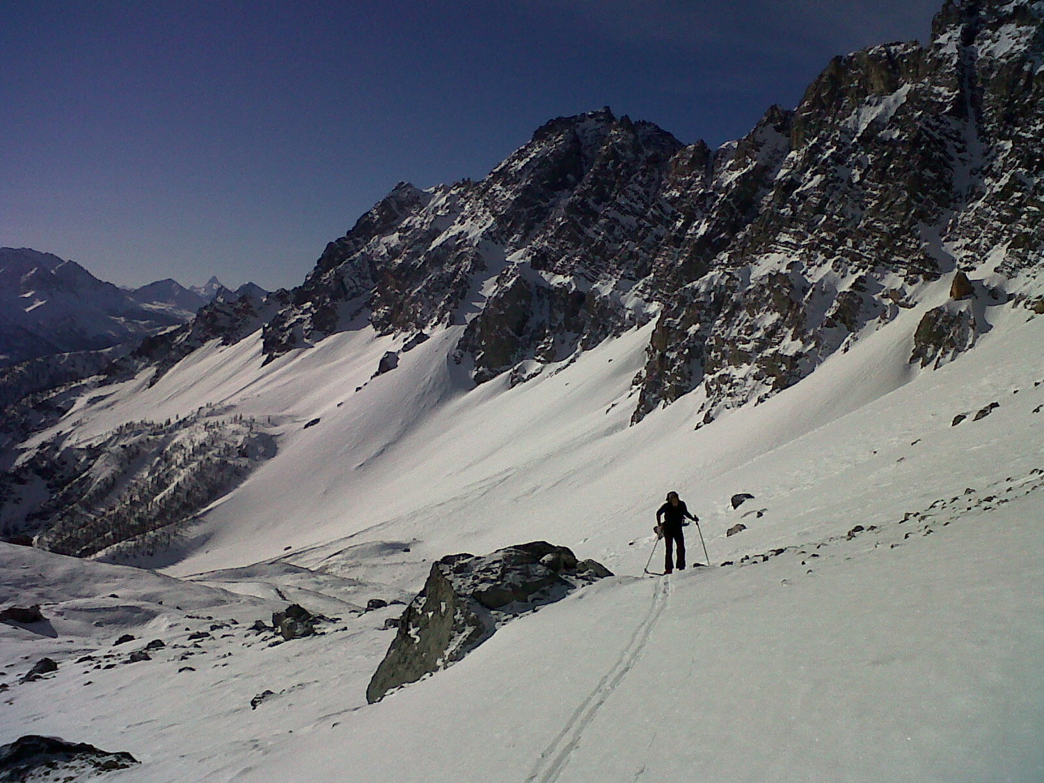 salendo verso il colle della Roue
