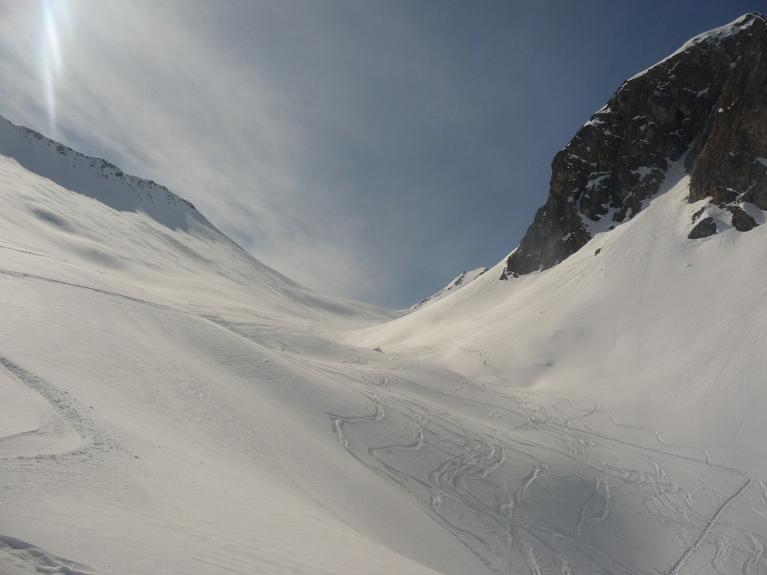 Vallon tout en poudre