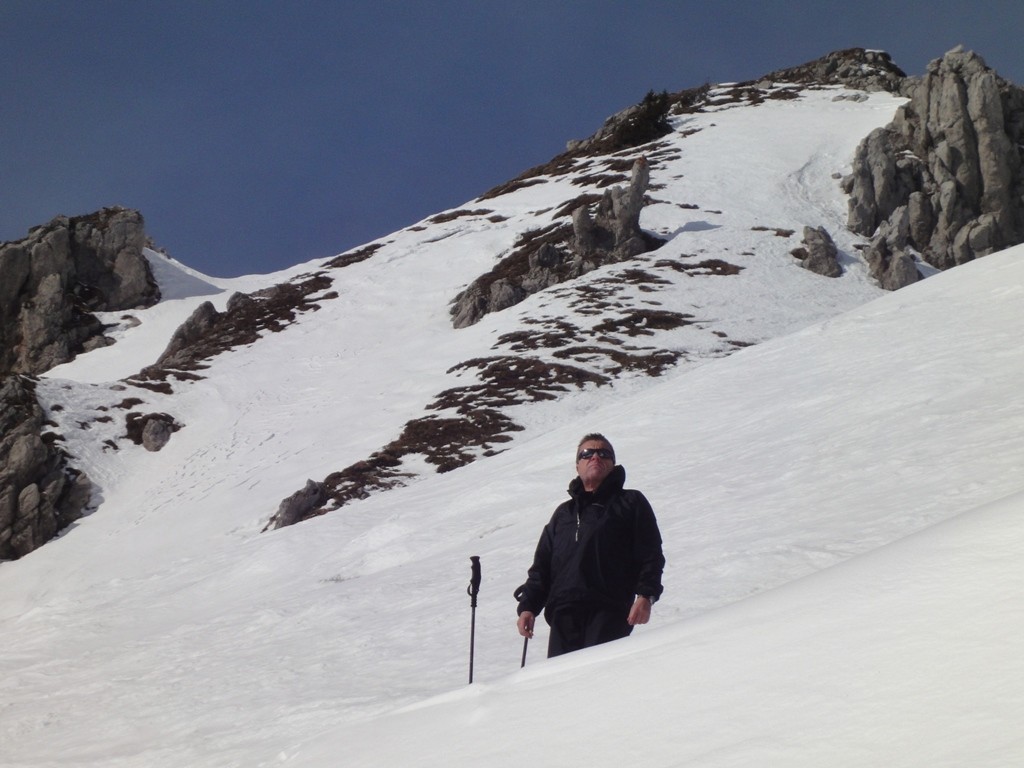 Pause au col de Foron