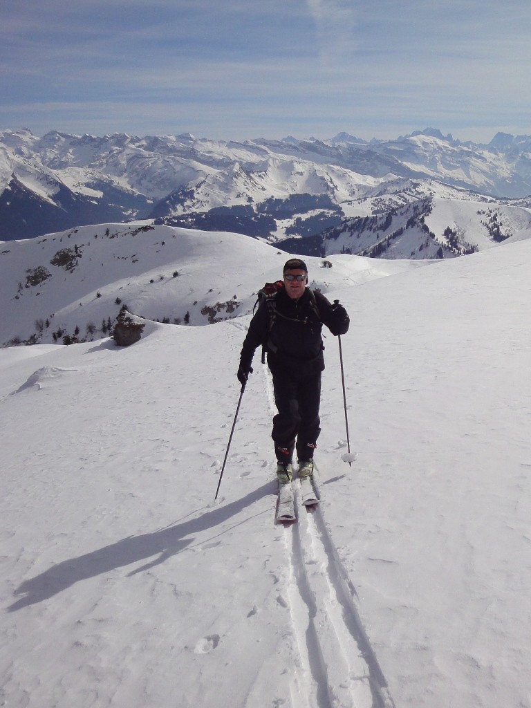 Arrivée au point 1966m, sous le Roc d'Enfer