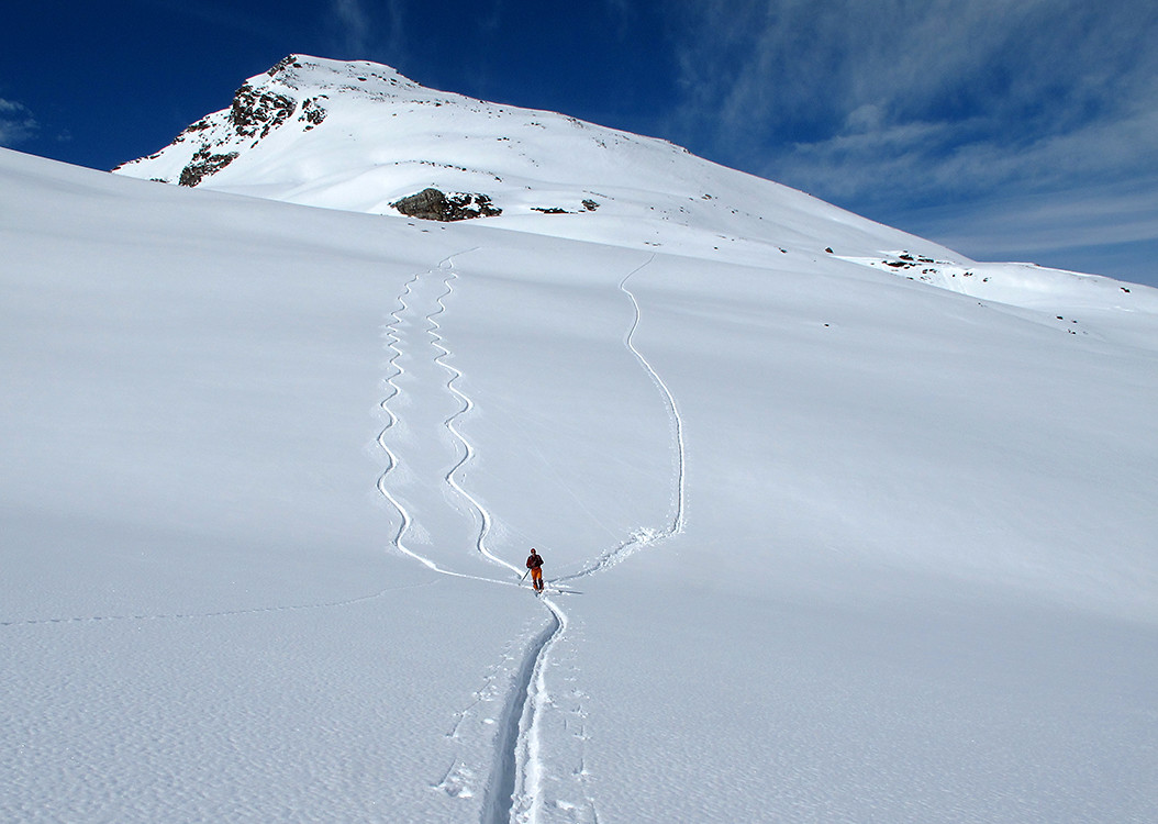 il Fanellhorn, visto dal Fanellgletscher, zona "ripellaggio"...