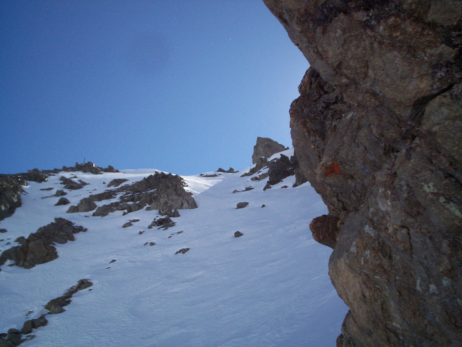 Vue sur le sommet.