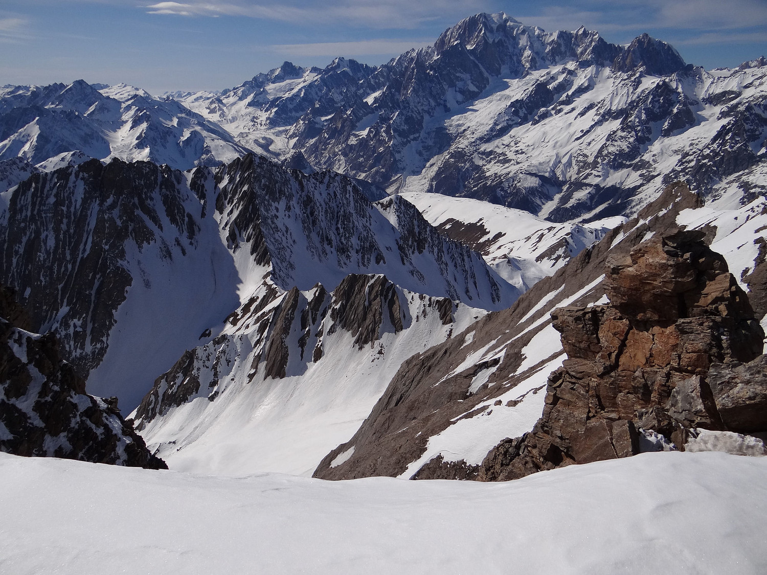 Grande Rochère vue côté Mont Blanc