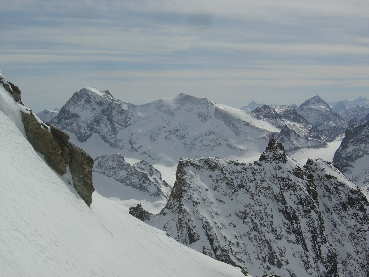 Mauvaise mine cette année la face N du Mont Brulé!