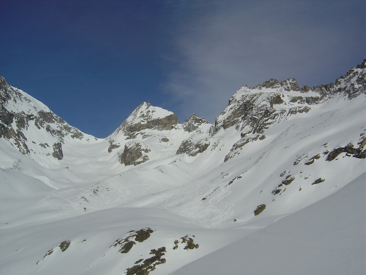 Pointe de Bertol au centre
