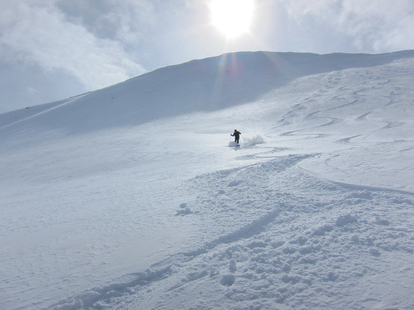 Descente NE de la Chaux