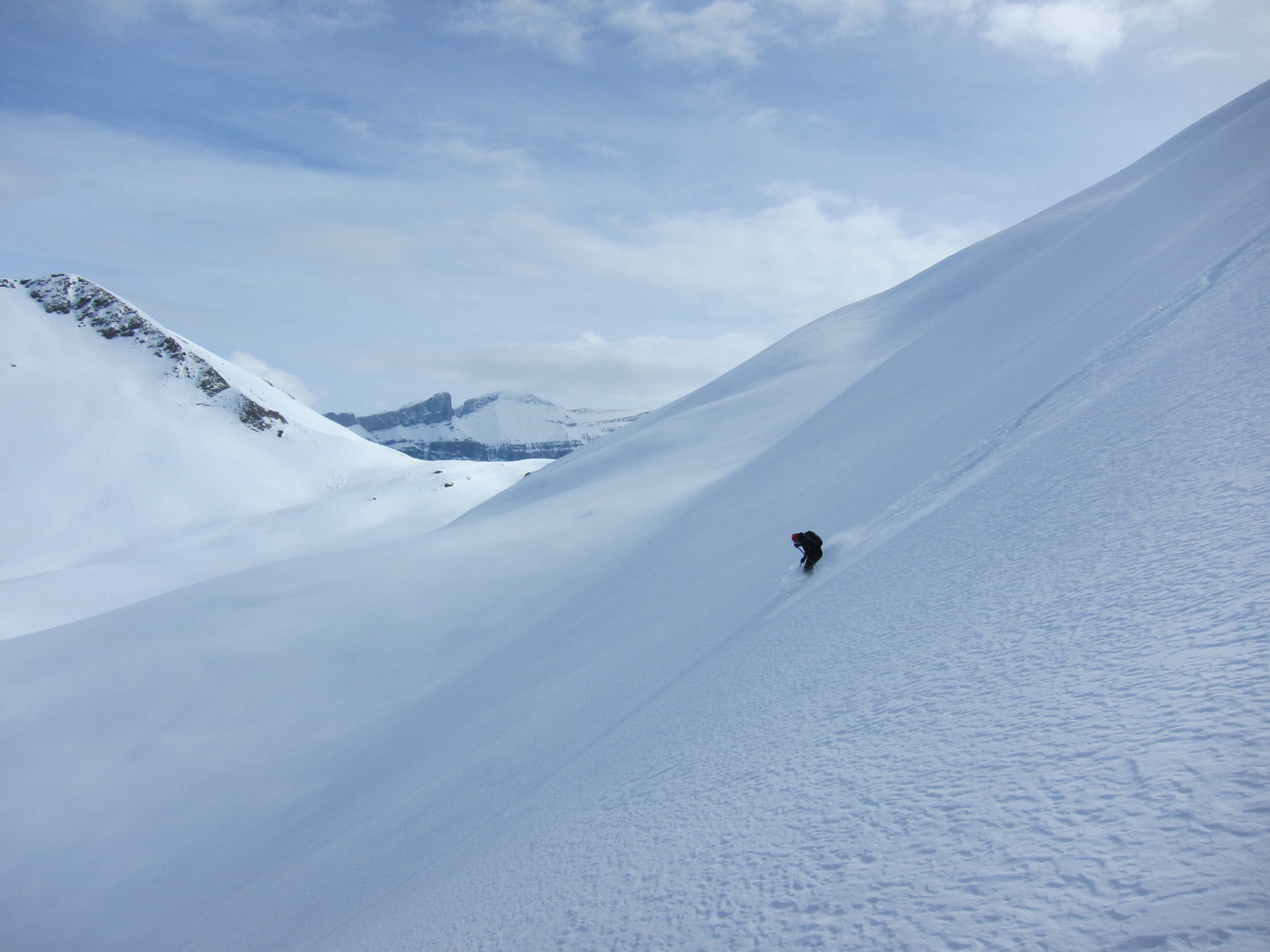 Descente NE de la Chaux