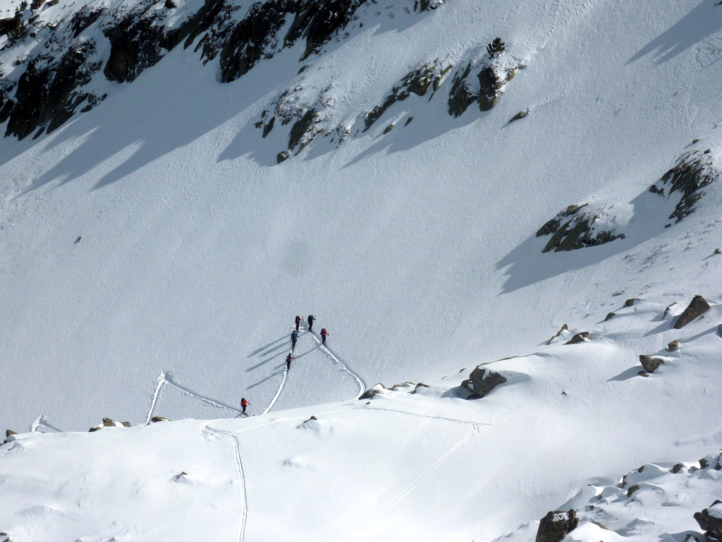 Du sommet du couloir du lendemain: le reste du groupe.