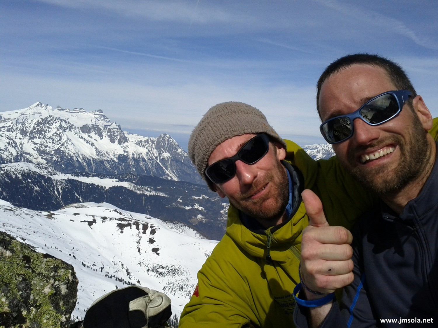 Sommet du couloir... on se lance vers le nord!