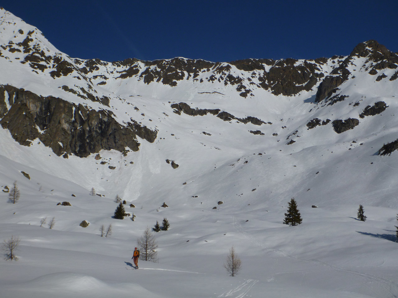 Montée au Col depuis le plateau
