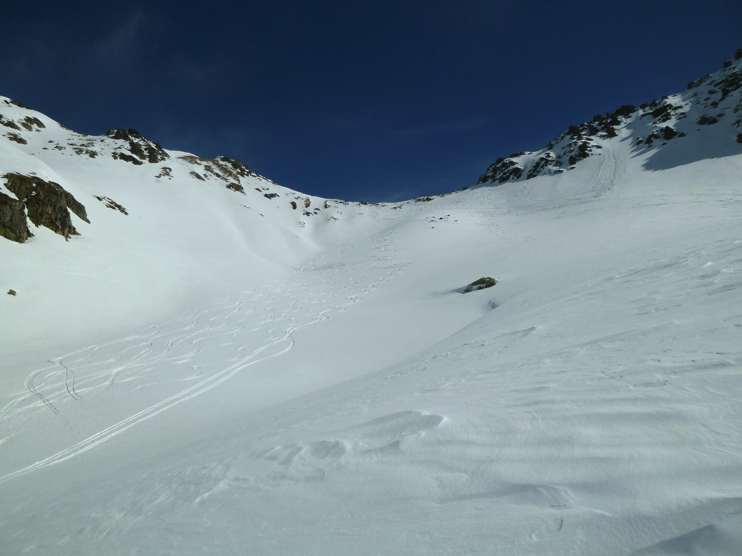 Dans la poudre au col de la Colombière