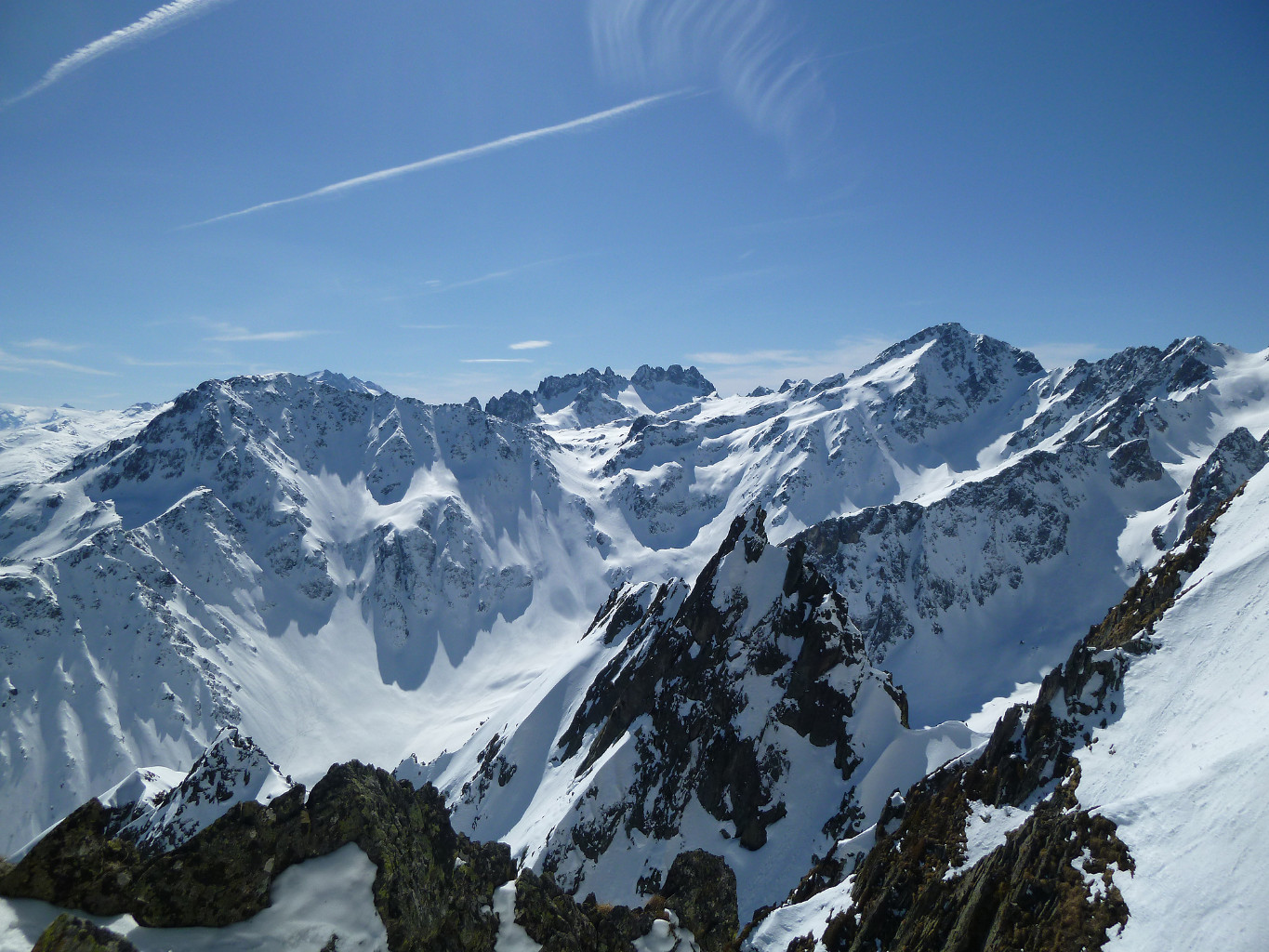 Vue de la Brèche de Pellegrin