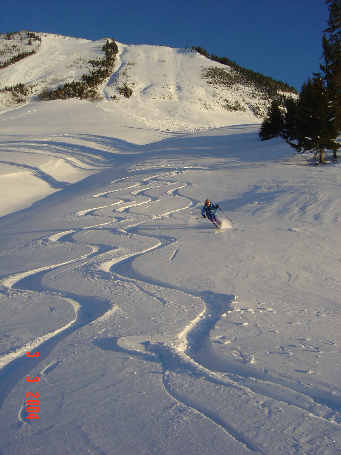 Descente NW des Merlas