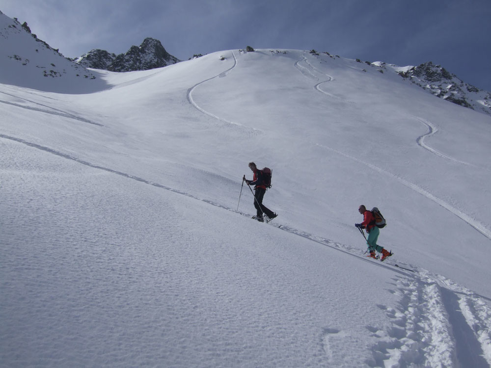Traversée vers le creux de chettes - 2200m