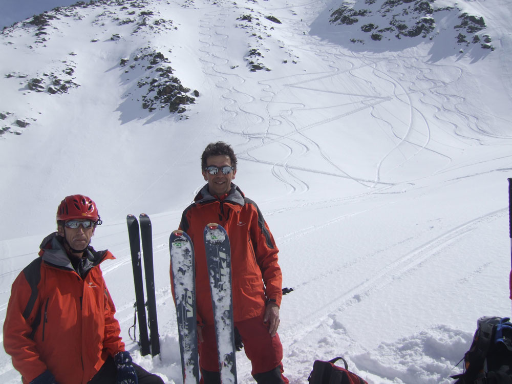 Hubert et rapha avec leurs deux belles traces ... yeaahh