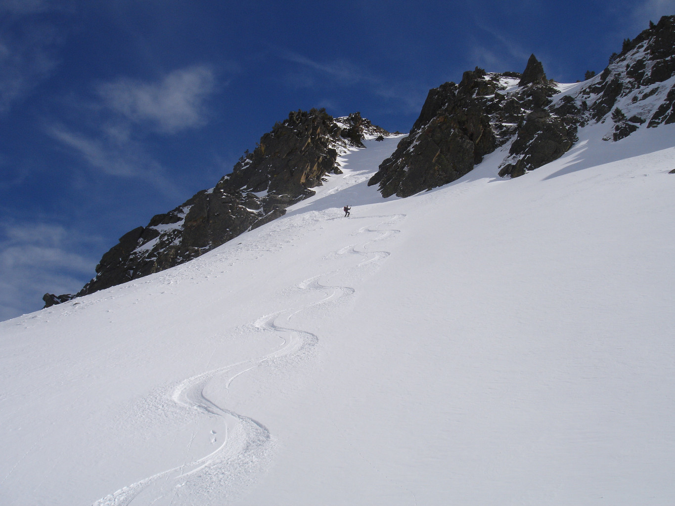 Couloir NW du pic Redoun