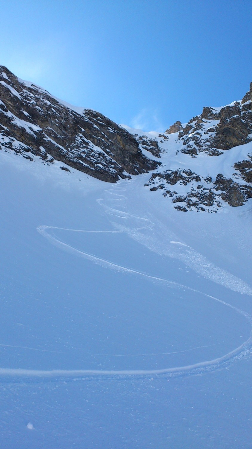 couloir Nord- Est sous la Tête de Villy